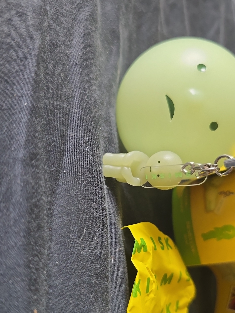 NEW!! Smiski Green V1 Keychain Charm Hugging Knees